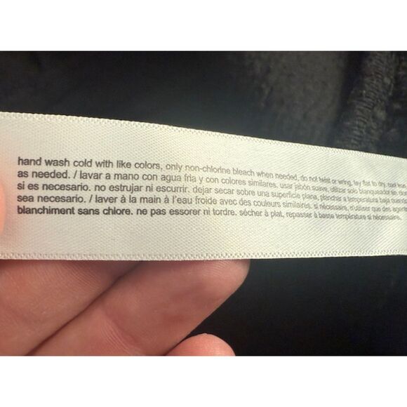 Eloquii Women’s Plus 16 Black Textured Jacquard Sailor Gold Button Dress Pants - Picture 9 of 9